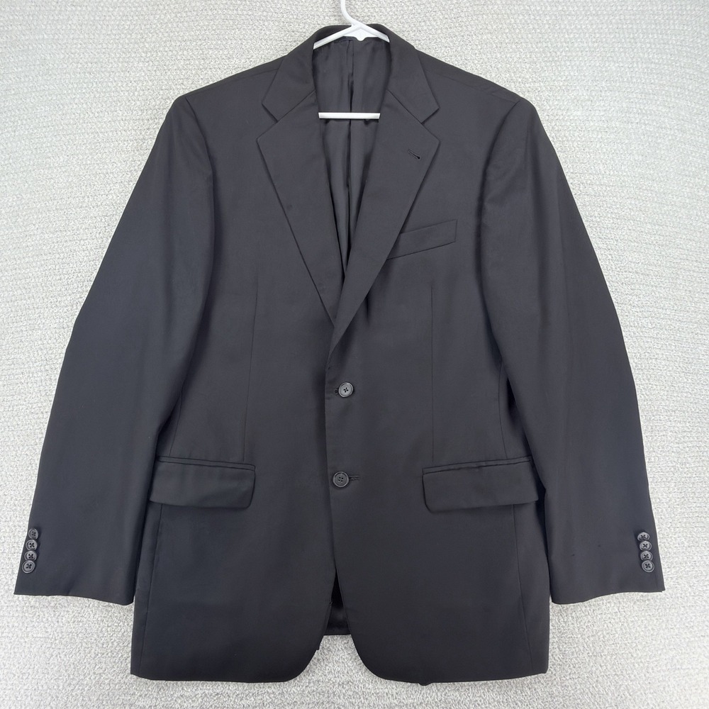 Joseph Abboud Loro Piana Blazer Mens 40R Black Super 120s Wool USA Nordstrom